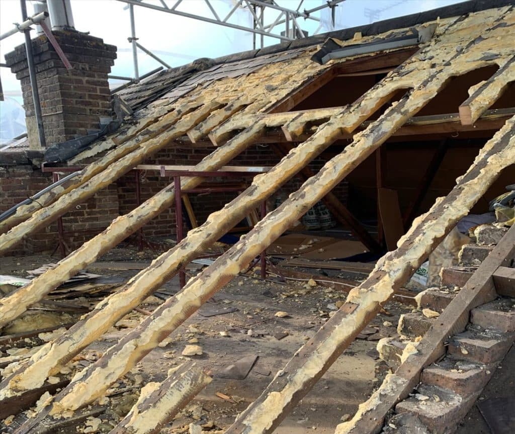 Spray Foam Removal by Rated Roofers